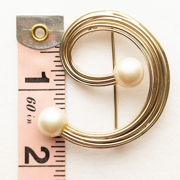 Vintage Kramer New York Atomic Brooch Lapel Pin - Picture 7 of 7